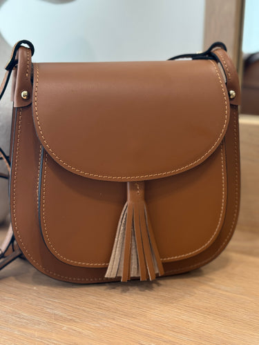 Leather saddle bag
