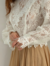 MM lace  blouse white