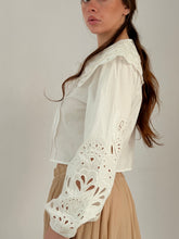 MM Broderie blouse White