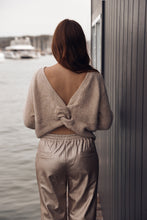 Louizon- Beige knitted knot sweater