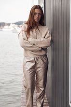 Louizon- Beige knitted knot sweater
