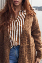 Striped caramel shirt