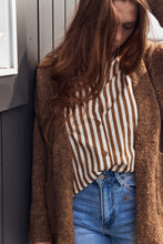 Striped caramel shirt