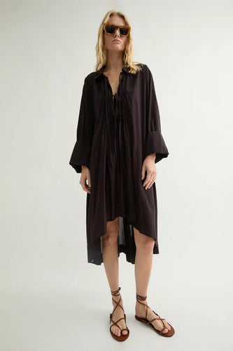 LB - Cop brown dress