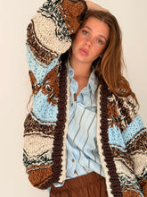 Stripe thick earthy cardigan