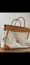 Weekender Leather / canvas large bag