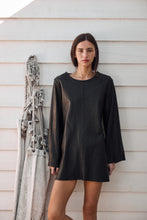 mamapapa - paris leather black dress