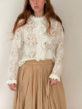 MM lace  blouse white