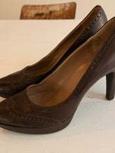 Leather Choco heels