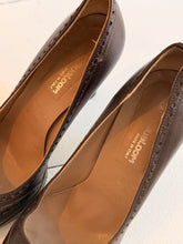 Leather Choco heels