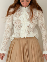 MM lace  blouse white