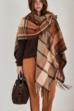 mamapapa poncho scarf checkers