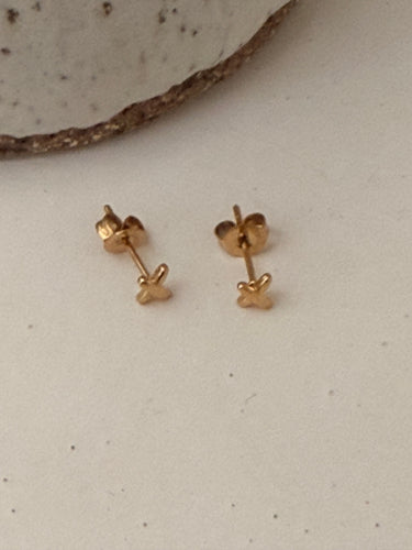 X stud earrings