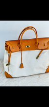 Weekender Leather / canvas large bag