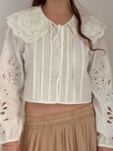 MM Broderie blouse White