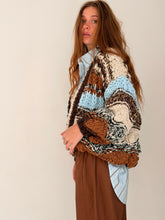 Stripe thick earthy cardigan