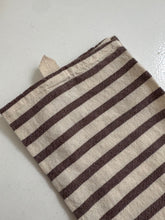 Denmark - tea towel stripe choco