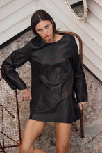 mamapapa - paris leather black dress