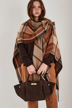 mamapapa poncho scarf checkers