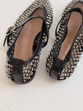 Sparkle pointy black Ballet flat