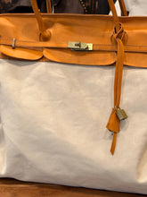 Weekender Leather / canvas large bag
