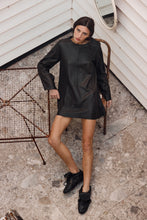 mamapapa - paris leather black dress