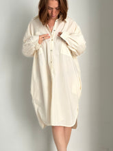 mamapapa - oversized dress cream cotton