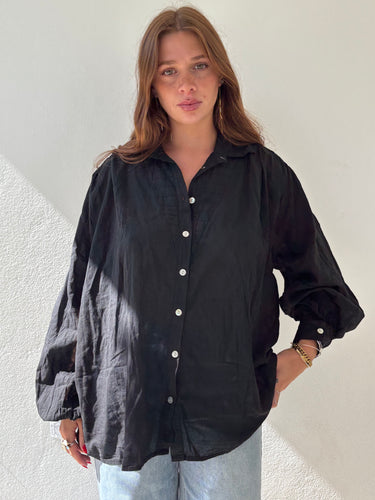 Almond black blouse