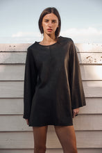 mamapapa - paris leather black dress