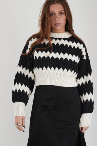 Cropped stripe Jumper