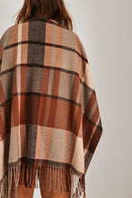 mamapapa poncho scarf checkers