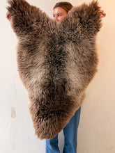 Icelandic sheepskin rug light brown