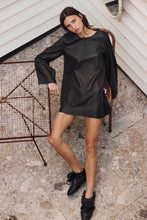 mamapapa - paris leather black dress