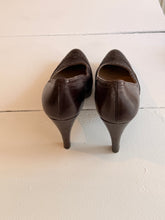 Leather Choco heels