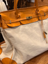 Weekender Leather / canvas large bag