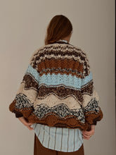Stripe thick earthy cardigan