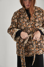 Beige earthy printed vest reversible