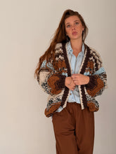 Stripe thick earthy cardigan