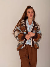 Stripe thick earthy cardigan