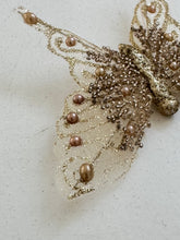Butterfly gold sparkle on clip