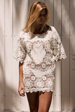 mamapapa - crochet white tunic/ mini dress