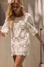 mamapapa - crochet white tunic/ mini dress