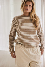 mamapapa - Nougat fine stripes sweater