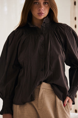 mamapapa - Ginger chocolate blouse