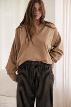 Mamapapa - Fennel camel corduroy blouse