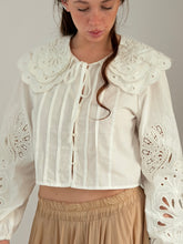 MM Broderie blouse White