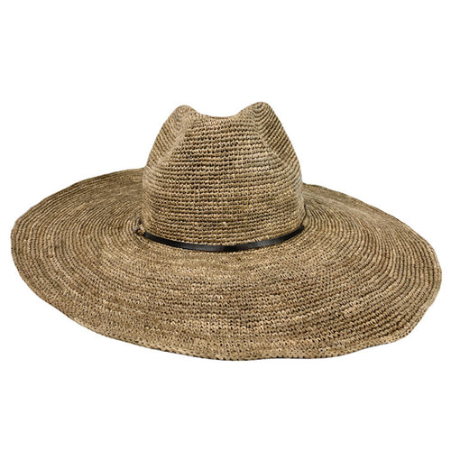 Aziz tea hat with leather braided