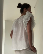 Mamapapa - Amanda Sleeveless Blouse - White Stripes