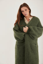 Mamapapa - Buena Mohair khaki Long cardigan