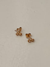 Gem stone cherry studs